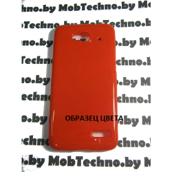LG Optimus L90 D405 D410 чехол силиконовый волна, красный