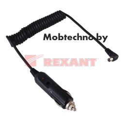 Автозарядка с индикатором Rexant (2,5*5,5) шнур 1,5м