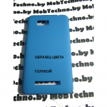 HTC Desire 400 чехол пластиковый, голубой