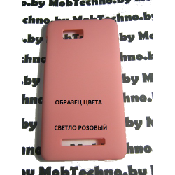 HTC Desire 400 чехол пластиковый, светло-розовый