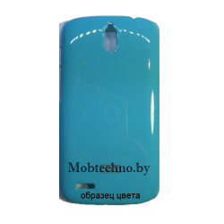 Apple iPhone 4 4S чехол-накладка пластиковая, голубой