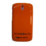 HTC Desire 300 чехол-накладка пластиковый, оранжевый