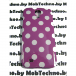 Samsung Galaxy SIV (S4) I9500 чехол силиконовый (бел-фиолетовый)