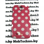 Samsung Galaxy SIV (S4) I9500 чехол силиконовый (бел-розовый)