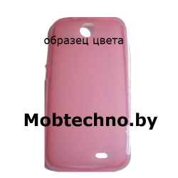 HTC Desire 310 чехол силиконовый, розовый