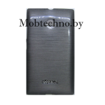 Microsoft Lumia 435 чехол силиконовый Metallic, серый