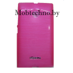 Microsoft Lumia 640 чехол силиконовый Metallic, розовый