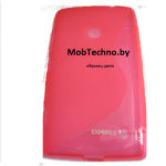 Microsoft Lumia 535 чехол силиконовый волна, розовый