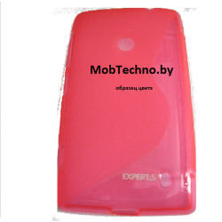 Microsoft Lumia 535 чехол силиконовый волна, розовый