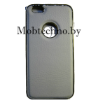 Apple iPhone 6 Plus чехол-накладка Kor с кожаной вставкой, белый