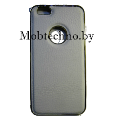 Apple iPhone 6 Plus чехол-накладка Kor с кожаной вставкой, белый