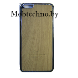 Apple iPhone 6 Plus чехол-накладка пластиковая с вставкой, св. коричневый