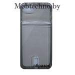 Apple iPhone 6 чехол силиконовый с кармашком, прозрачно-черный