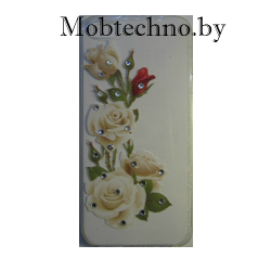 Apple iPhone 6 чехол силиконовый со стразами рис 16