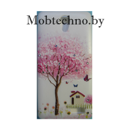 Lenovo A319 IdeaPhone чехол силиконовый со стразами рис 50