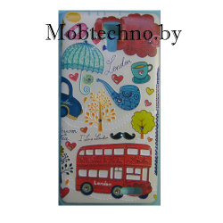 Microsoft Lumia 540 чехол силиконовый со стразами рис 52