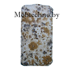 Microsoft Lumia 640 чехол-флип Armor, коричневые цветы