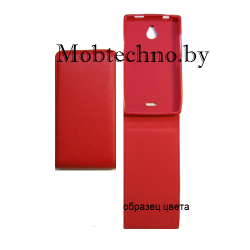 Nokia X2 чехол-флип с силиконовым креплением MG, красный