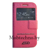 Samsung Galaxy S4 mini GT-i9190 чехол-книжка LGD с окошком, розовый