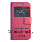 Samsung Galaxy S4 mini GT-i9190 чехол-книжка LGD с окошком, розовый