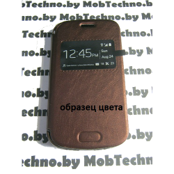 Samsung Galaxy S Duos GT-S7562 чехол-книга коричневая