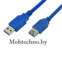 Шнур штекер USB A 3.0-гнездо USB A Rexant 0,75м 18-1612