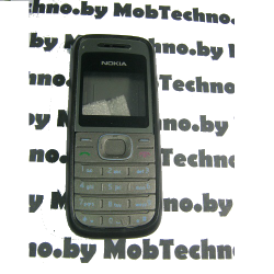 Nokia 1208 корпус в сборе с кнопками (копия), черный