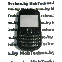 Nokia Asha 200 корпус в сборе (копия), черный