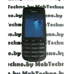 Nokia Asha 300 корпус в сборе (копия), черный