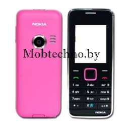 Nokia 3500 корпус в сборе с кнопками (копия), розово-черный