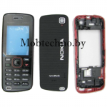Nokia 5220 корпус в сборе с кнопками (копия), черно-красный
