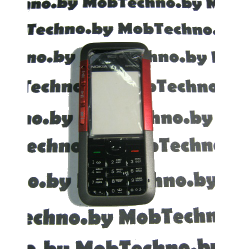 Nokia 5310 корпус в сборе с кнопками (копия), черно-красный