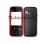 Nokia 5730 корпус в сборе с кнопками (копия), черно-красный