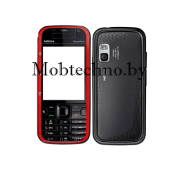 Nokia 5730 корпус в сборе с кнопками (копия), черно-красный