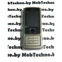 Nokia 6300 корпус в сборе с кнопками (копия), серебро