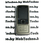 Nokia 6300 корпус в сборе с кнопками (копия), серебро