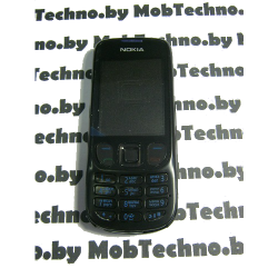 Nokia 6303 корпус в сборе с кнопками (копия), черный