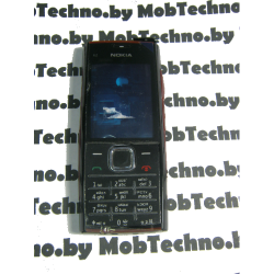 Nokia X2-00 корпус в сборе с кнопками (копия), черный
