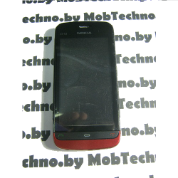 Nokia C5-03 корпус в сборе с кнопками (копия), красный