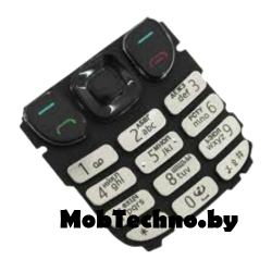 Клавиатура Nokia 6303 русско-англ оригинал, серебро
