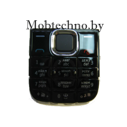 Nokia 5130 клавиатура (русско-латинская) оригинал, черно-серебристый