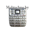 Nokia E51 клавиатура (русско-латинская) оригинал, серебро