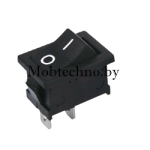 36-2010 Выключатель клавишный 250V 3А (2с) ON-OFF черный  Micro