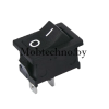 36-2010 Выключатель клавишный 250V 3А (2с) ON-OFF черный  Micro