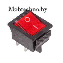 36-2330 Выключатель клавишный 250V 16А (4с) ON-OFF красный (RWB-502, SC-767, IRS-201-1)
