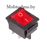 36-2330 Выключатель клавишный 250V 16А (4с) ON-OFF красный (RWB-502, SC-767, IRS-201-1)