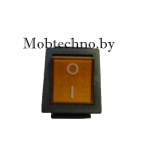 36-2333 Выключатель клавишный 250V 16А (4с) ON-OFF желтый