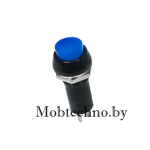 36-3031 Выключатель-кнопка  250V 1А (2с) ON-OFF синяя (PBS-11А)