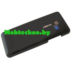 Nokia Asha 206 Dual Sim крышка аккумуляторная оригинал, черный