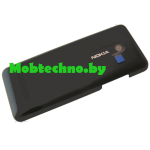 Nokia Asha 206 Dual Sim крышка аккумуляторная оригинал, черный